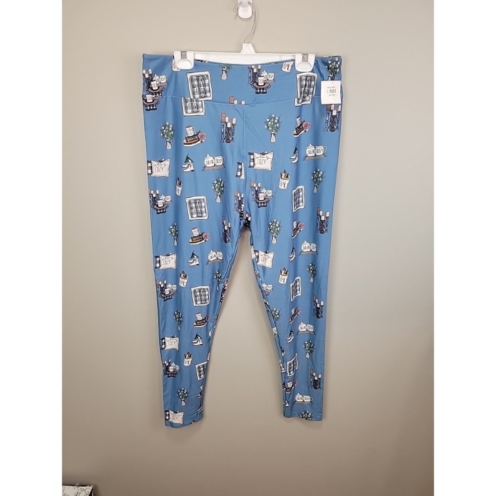 Dren Designs Stay Cozy Polyester Spandex Ankle Leggings Extended Plus‎ Size
